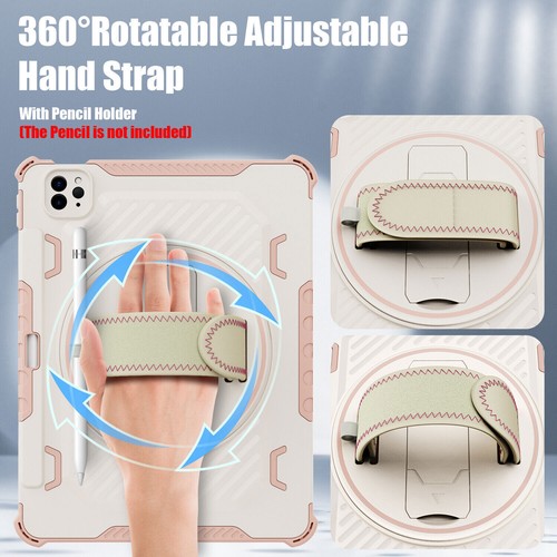 Hard Shockproof Stand Case w/Strap For iPad Pro 12.9"&11"/9/8/7th Gen/Air 5/4th - Picture 47 of 52