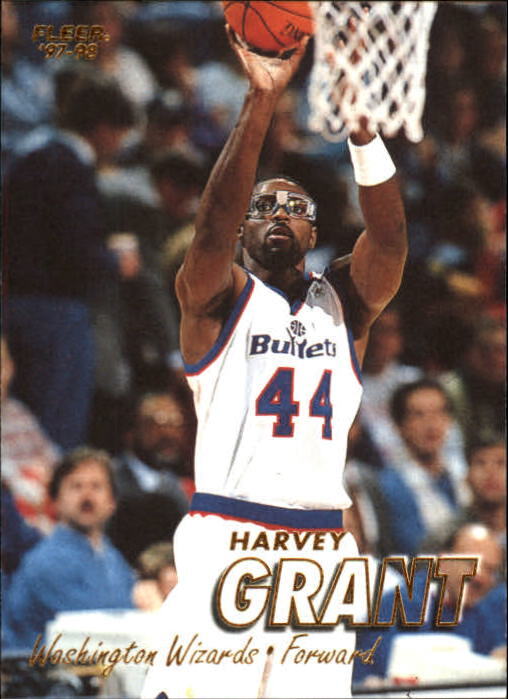 1997-98 Fleer Washington Wizards Basketball Card #57 Harvey Grant
