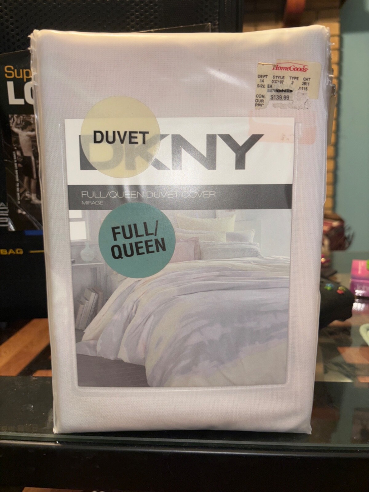 DKNY  Full / Queen Duvet Comforter Cover  Mirage New