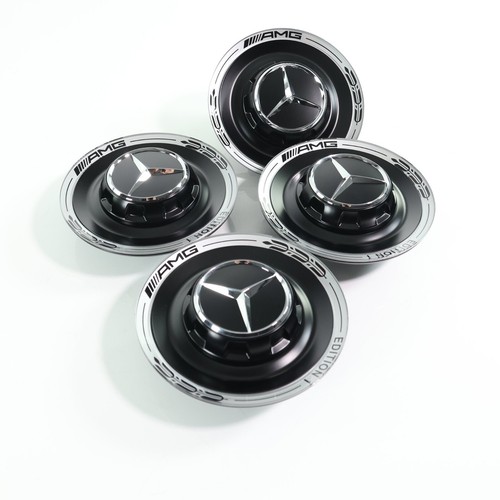 AMG Wheel hub cover Edition 1 forged rims hub cap silver black Genuine Mercedes - Picture 6 of 6