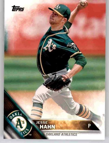 2016 Topps Serie 1 Jesse Hahn Basiskarte MLB PWE Set Break A's Athletics #229 - Bild 1 von 2