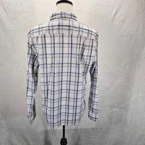 NWT Sonoma Shirt Mens Large Perfect Length Casual Button Down Plaid Long Sleeve - 第 4/15 張圖片