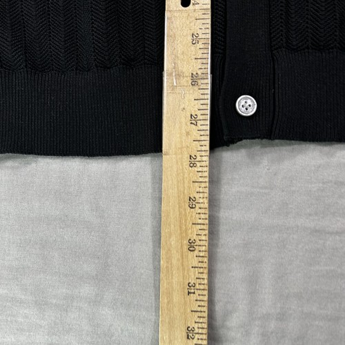 PJ Paul Jones Sweater Mens 2XL XXL Black Cardigan Knitted Button Up Rockabilly - Picture 5 of 9