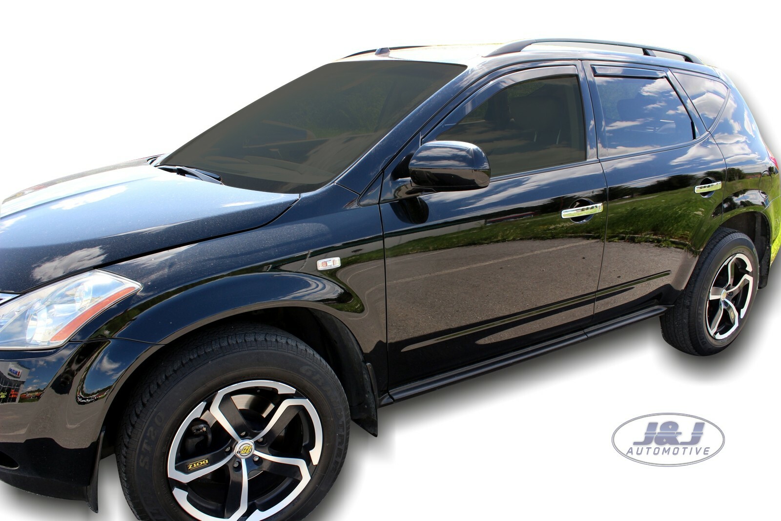 Déflecteurs d'air pour Nissan Murano 2004-2008 stopper les turbulences de vitre ouverte HEKO