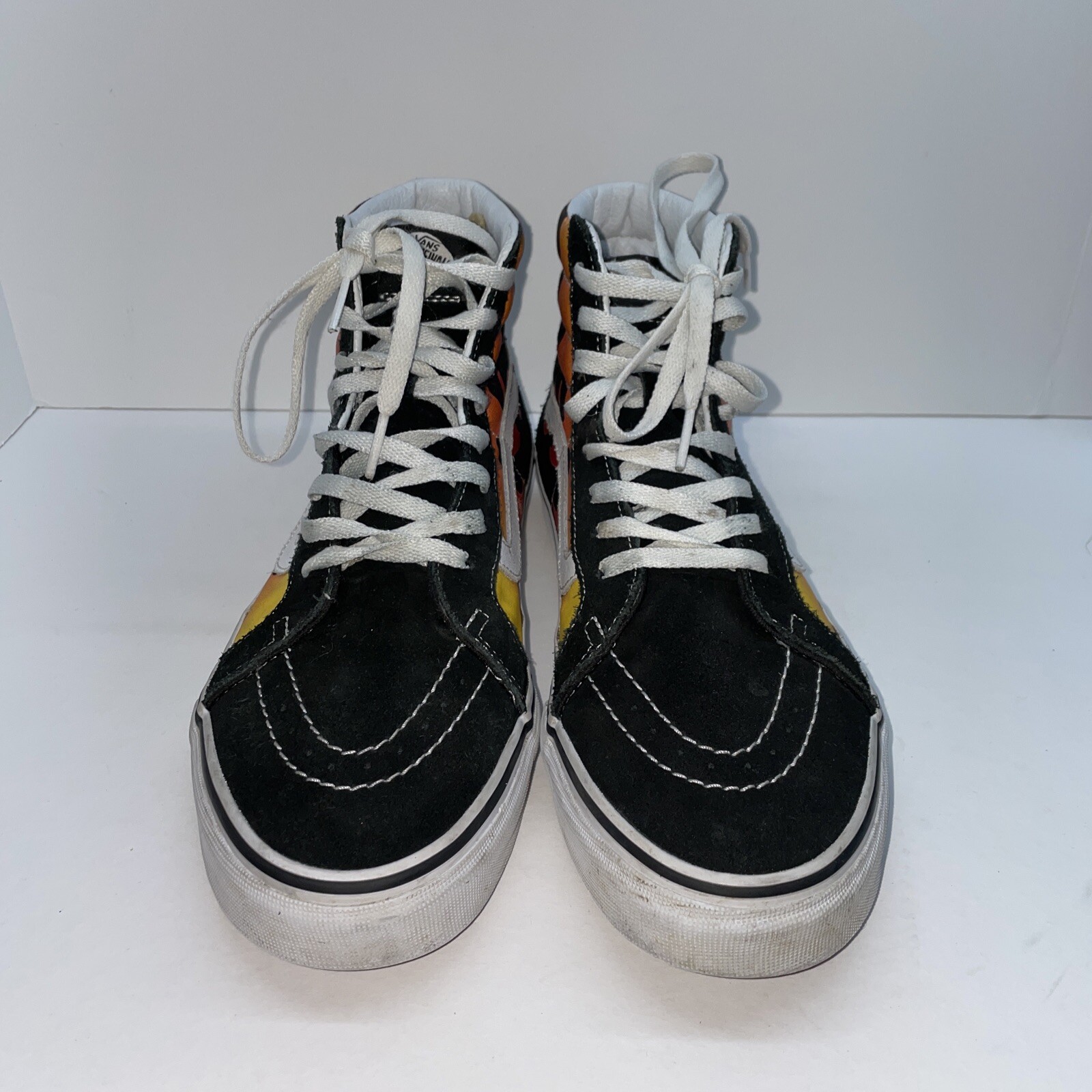 Vans FLAME SK8-Hi Reissue Shoes Flames Fire Men’s SZ 10 US Pre-Owned Condition Vans FLAME SK8-Hi Reissue Shoes Flames Fire Men’s SZ 10 US Pre-Owned Condition
