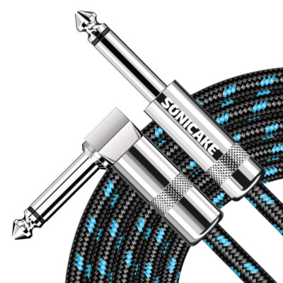 SONICAKE 6M E-Gitarre Lead Kabel Buchsen für Amp Pedale Instrument Kabel DE