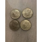 1960s and 1970s kennedy half dollar liberty coins