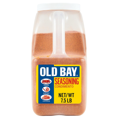 Condimento Old Bay, 7,5 lb - Un contenedor de 7,5 libras de marisco multiusos Old Bay