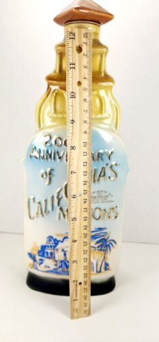 Vintage MCM 1970 Jim Beam Whiskey Dekanter 13" groß California Missions - Bild 8 von 11