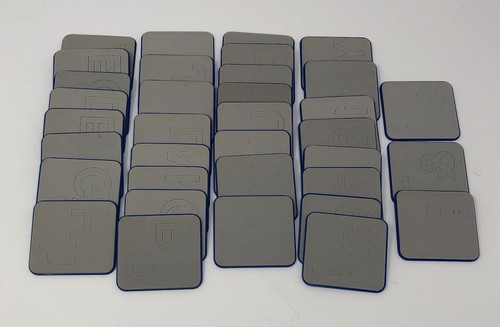 Ellison Design Die Cut: 35x Sizzlits (Block Party Alphabet+Number Set) Sizzix - Picture 2 of 2