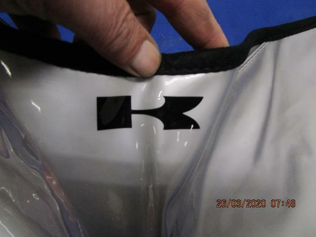 NOS Kawasaki APdesigns Silver & Black Fuel Gas Tank Cover