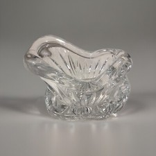Deplomb Crystal Sleigh Vintage 24% Lead Made in USA Christmas Decor Figure