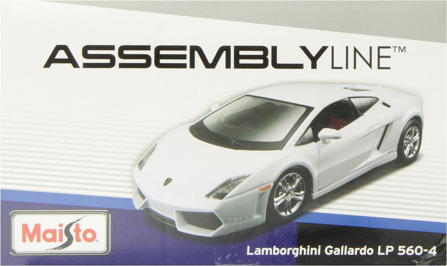 1:24 Scale White Lamborghini Gallardo LP 560-4 Diecast Model Kit