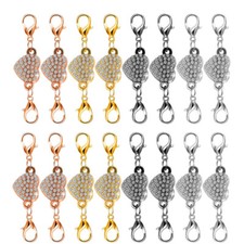 16 Strong Magnetic Clasps Lobster Claw Necklace Bracelet Jewelry Extender Hook