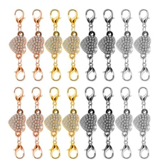 16*Strong Magnetic Clasps Lobster Claw Necklace Bracelet Jewelry Extender Hook