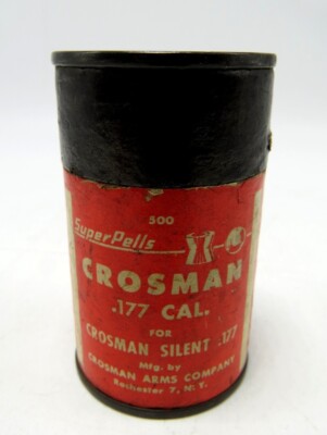 Rare FULL Vintage Crosman 500 Super Pells - .177 Cal Pellet Round Tube - NICE!