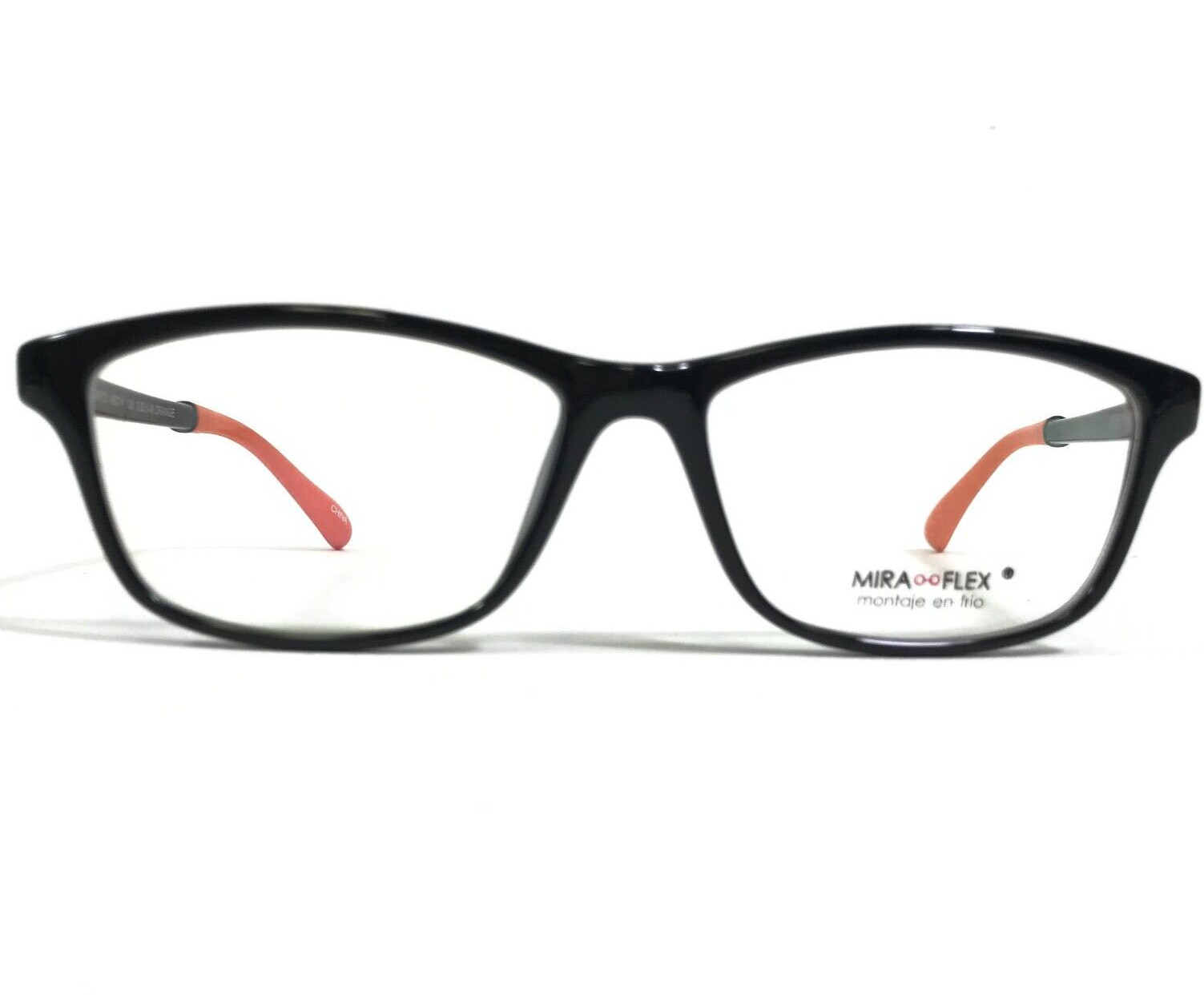 Оправа для очков Miraflex Kids MARCO S.BLK-M.ОРАНЖЕВАЯ прямоугольная 48-14-128