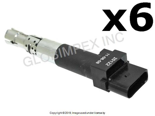 VOLKSWAGEN AUDI (2008-2016) Ignition Coil With Spark Plug Connector (6) BREMI