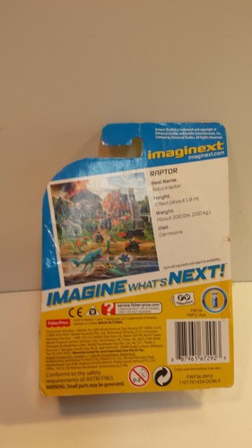 FISHER PRICE IMAGINEXT JURASSIC WORLD CAÍDO REINO MARRÓN RAPTOR - Imagen 3 de 3
