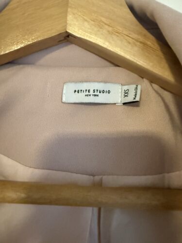 Petite Studio NY Blush Trench Coat Relaxed Fit XXS (fits XS-S) MSPR $238 - Picture 2 of 3