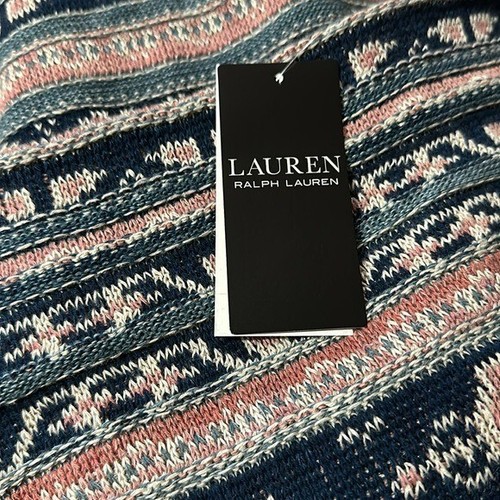 Neu mit Etikett $ 225 Lauren Ralph Lauren Geo-Motiv Leinen-Baumwolle Bleistiftrock Multi XL - Bild 8 von 10