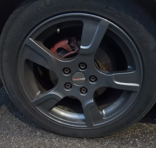 SPORTLINE ALLOY WHEEL CENTRE CAP DOMED STICKERS X4 CARBON EFFECT CAMPER T5 55mm - Picture 6 of 6