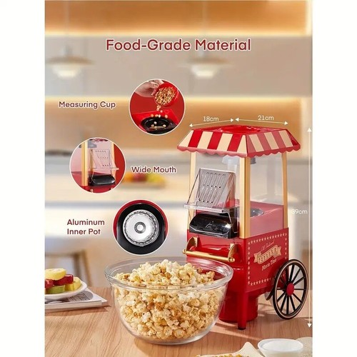 Gebläse 110V Maschine Retro Haushalt Mini Elektro Popcorn DIY - Bild 6 von 11