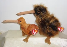 Ty Beanie Babies 1998 Beak Buddy & 1998 Beak Baby w Error tags PE Pellets