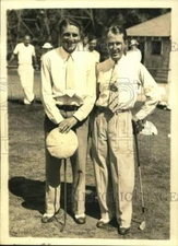 1934 Press Photo Golfers Paul Runyan and Gene Kunes at Buffalo golf tournament.