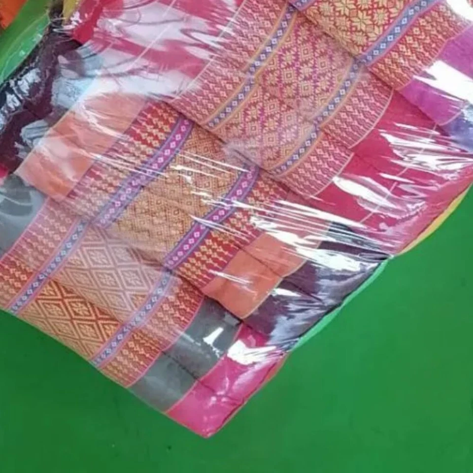 Pillow Thai cushion kapok handmade rectangle bolster natural cotton 100% X 4 pcs - Image 3 of 4