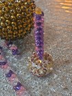 Push Pin Sequins And Beaded Christmas Ornaments Vintage Handmade Mixed Lot 7 Pcs — photo 2