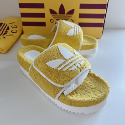 Adidas x Gucci Men’s Slide Sandal Yellow uK9