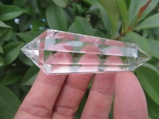 12 Sided VOGEL Style Natural Clear QUARTZ CRYSTAL DT  POINT  Healing 43.9g