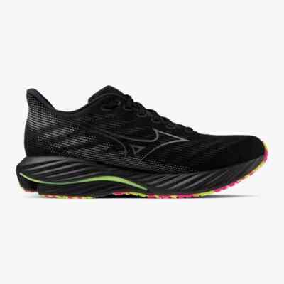 MIZUNO　WaveDiverse　24.5 MIZUNO Wave Rider 28 J1GC2463 01 Black/Silver/Pink Unisex