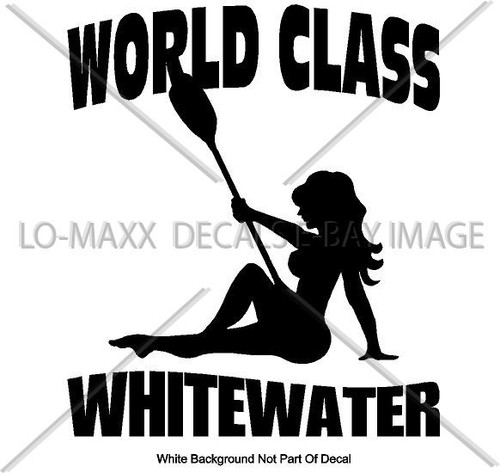 World Class Whitewater River Adventure Boating Accessories Die Cut Vinyl Decal - Picture 13 of 18