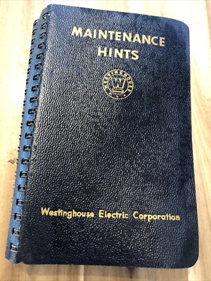 1953 Westinghouse Electric Maintenance Hints Spiral Motor Transformer Factory