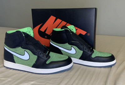 men air jordan 1 high zoom zen green
