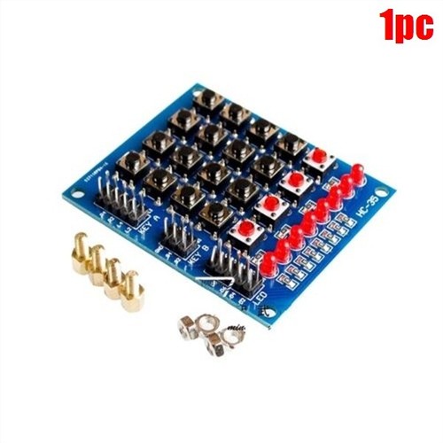 1 Stück 4x4 Tastatur Matrix Tastatur Tasten LED Festzelt Unabhängige Tastatur xb