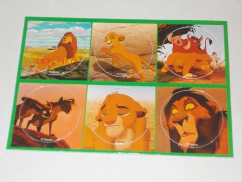 1994 Disney "Lion King" Pogs Full Sheets" Set/2 Edwards Theater Exclusive New - Picture 3 of 3