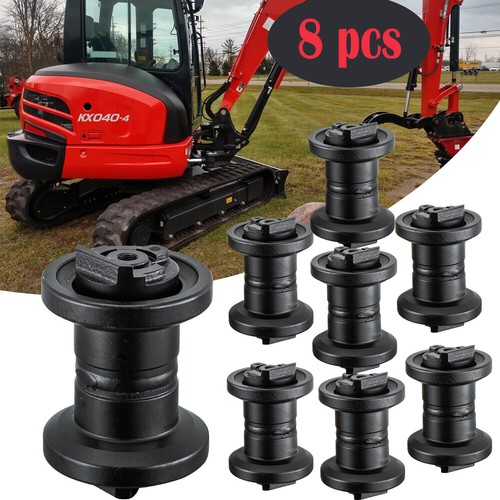 8x Replacement Bottom Track Roller For Kubota KX040-4 Mini Excavator - Picture 1 of 11