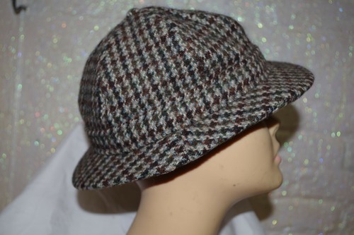 Vintage Tweed Wool Deerstalker Autohat 