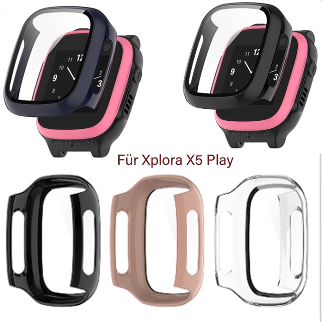 Für Xplora X5 Play Uhr Schutzhülle Uhr PC Gehärtetes Glas Bildschirm Case Cover Für Xplora X5 Play Uhr Schutzhülle Uhr PC Gehärtetes Glas Bildschirm Case Cover