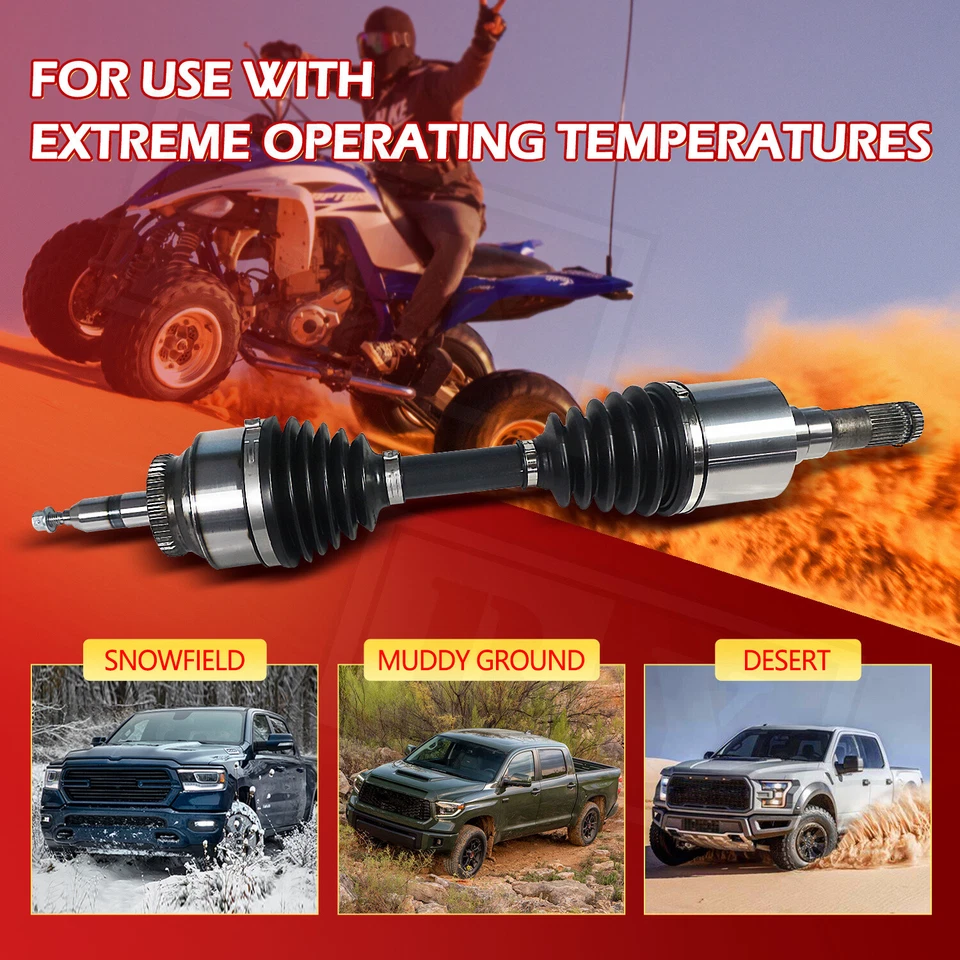 Eje delantero CV Xtreme Duty para Ford Expedition 2004 Ford F-150 Heritage 1997-2002 Foto 3 de 4