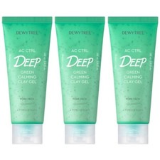 DEWYTREE AC Control Deep Green Calming Clay Gel Pore Pack 100ml (3.38oz) x 3ea K