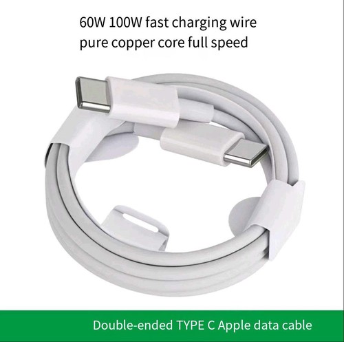 65W GaN Charger Fast USBC TypeC Power Adapter For iPhone Mac Samsung 1m Cable 2m - Picture 9 of 29