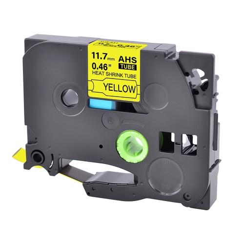 Tubo termorretráctil 20X para relación Brother P-Touch 2:1 HSe-631 negro sobre amarillo 12 mm - Imagen 4 de 4