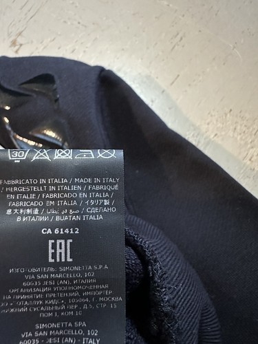 NWT $492 Balmain Little Kid's & Kid's Puffy Chain Logo Sweatshirt Black Size 4 - Picture 8 of 8