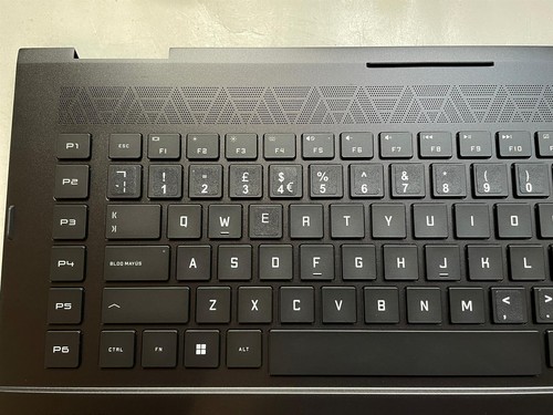 For HP OMEN 17-CK M73744-031 M57142 UK English Sticker Palmrest Keyboard NEW - Picture 2 of 4