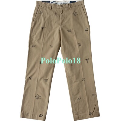 New Polo Ralph Lauren Chino Stretch Pants Multi Logo All New Polo Ralph Lauren Chino Stretch Pants Multi Logo All