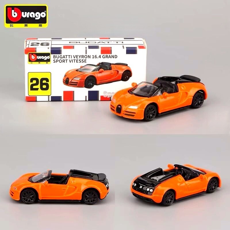 ミニカー Auto Art 1/64 BUGATTI EB 16.4 VEYRON BUGATTI VEYRON EB16.4 PRODUCTION CAR RED & BLACK 1:18 by